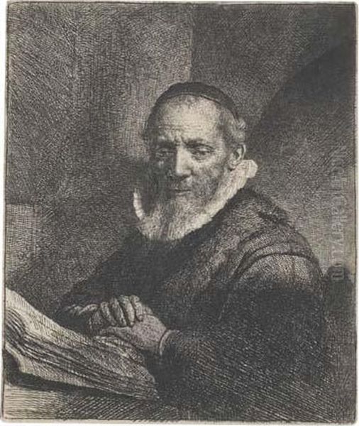 Jan Cornelis Sylvius, Preacher Oil Painting by Rembrandt Van Rijn