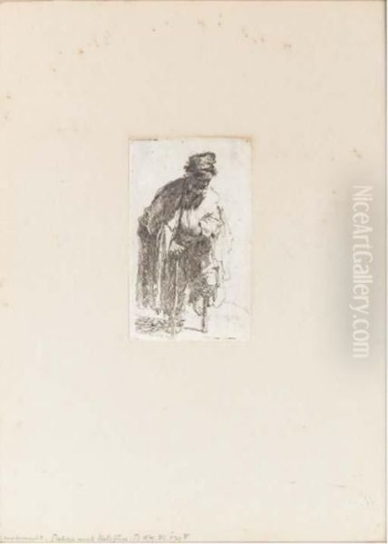 Beggar With A Wooden Leg Oil Painting by Harmenszoon van Rijn Rembrandt