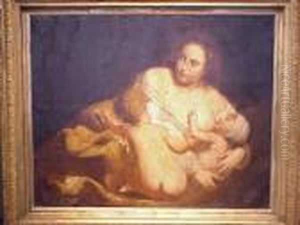 Mother And Children Oil Painting by Harmenszoon van Rijn Rembrandt