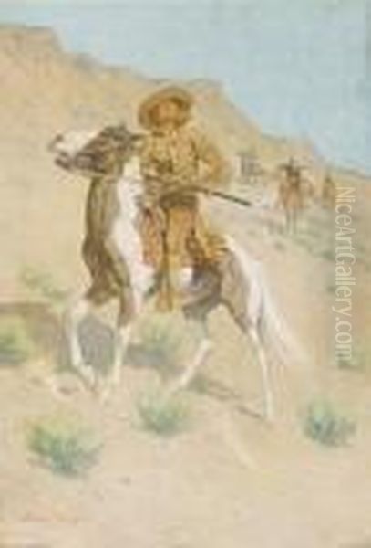 The Scout Oil Painting by Frederic Remington
