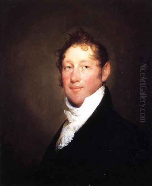 Colonel Israel Elliot Trask Oil Painting by Gilbert Stuart