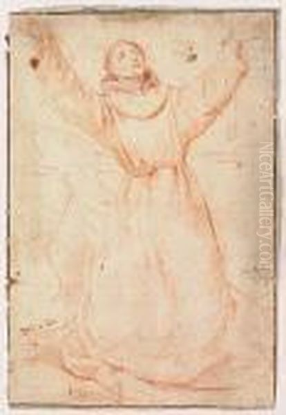 St. Francis Of Assisi<</b> Oil Painting by Guido Reni