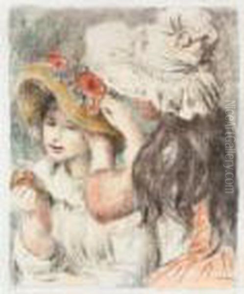 Le Chapeau Epingle, 2e Planche Oil Painting by Pierre Auguste Renoir