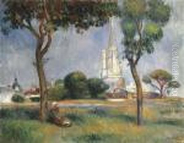 La Poudrerie De La Rochelle Oil Painting by Pierre Auguste Renoir