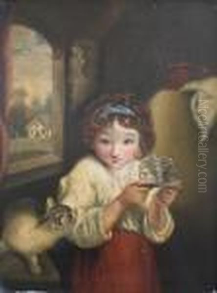 Muscipula Oil Painting by Sir Joshua Reynolds