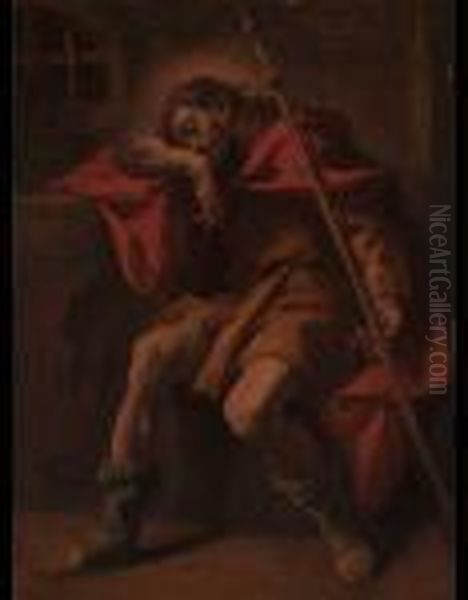 San Rocco In Carcere Oil Painting by Sebastiano Ricci