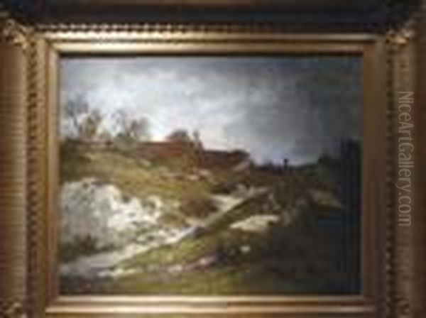 Untitled Oil Painting by Leon Richet