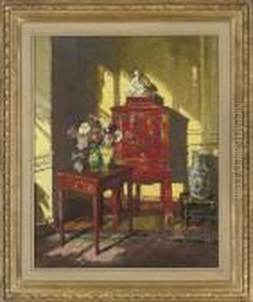 The Chinese Cabinet Oil Painting by David the Elder Richter The Chinese Cabinet Oil Painting by David the Elder Richter