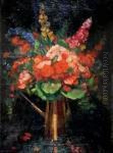 Flower Still Life Oil Painting by David the Elder Richter