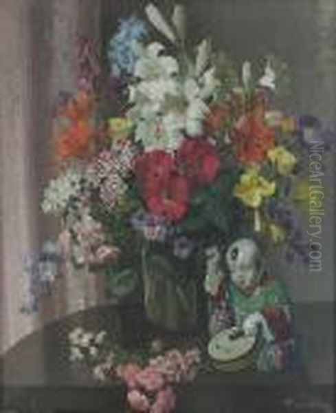 Tribute To China Oil Painting by David the Elder Richter