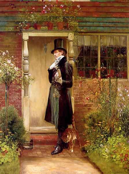 The Suitor Oil Painting by Walter-Dendy Sadler
