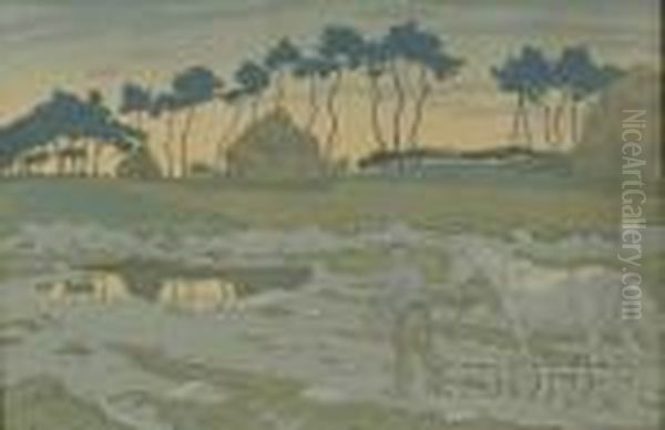 Home From The Field Oil Painting by Henry Parsons Riviere