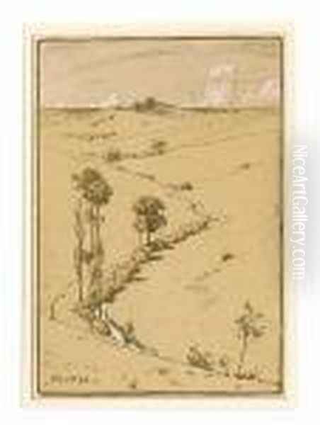 Paysage From Aspects De La Nature Series Oil Painting by Henry Parsons Riviere