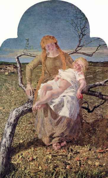 The Fruits of Love Oil Painting by Giovanni Segantini