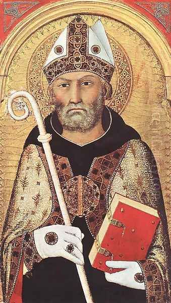 Polyptych (detail-2) 1320-25 Oil Painting by Louis de Silvestre