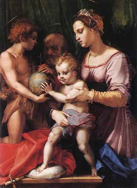 Holy Family (Borgherini) 1529 Oil Painting by Andrea Del Sarto