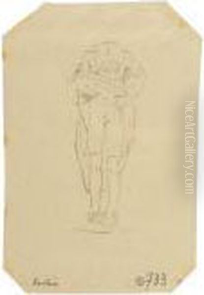 Vachere Oil Painting by Felicien Rops