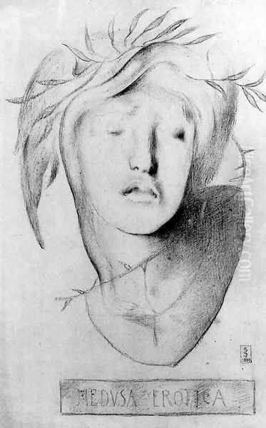 Medusa Erotica Oil Painting by Simeon Solomon
