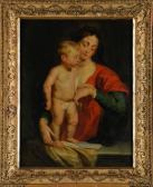 Vierge A L'enfant Oil Painting by Peter Paul Rubens