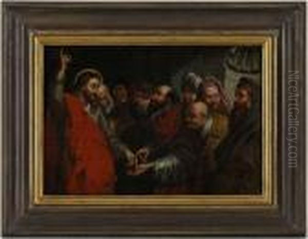Le Denier De Cesar Oil Painting by (studio of) Rubens, Peter Paul