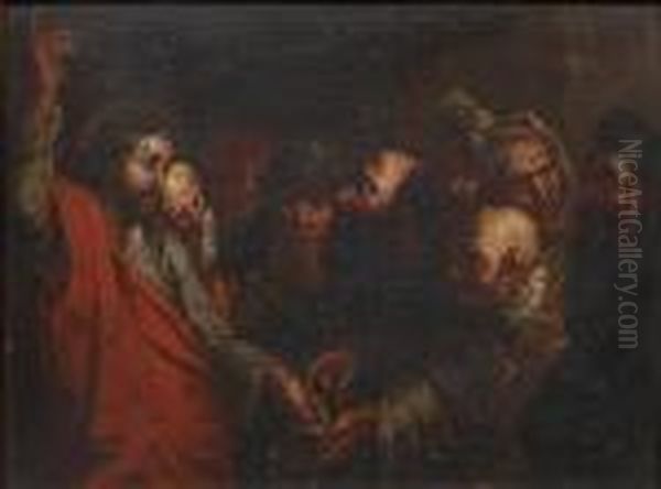 The Tribute Money Oil Painting by (studio of) Rubens, Peter Paul