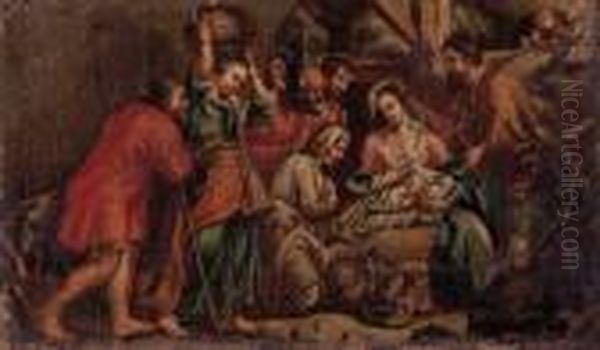 Anbetung Der Hirten Oil Painting by (studio of) Rubens, Peter Paul
