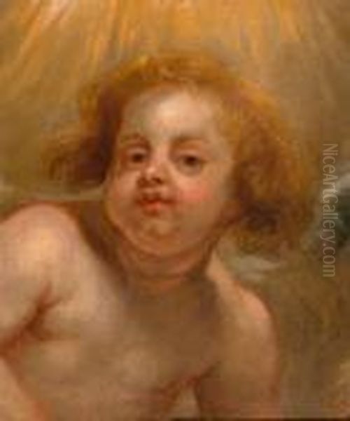 Engelsgesicht. Oil Painting by Peter Paul Rubens