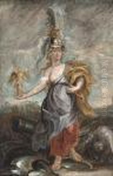 Marie De'medici As Bellona Oil Painting by Peter Paul Rubens
