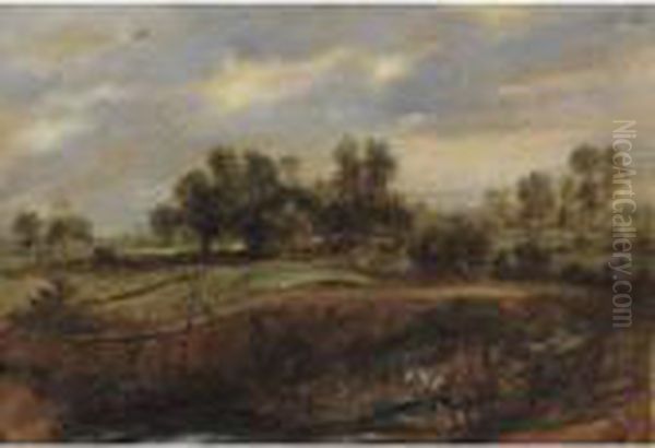 Landscape With A Wagon Oil Painting by Peter Paul Rubens