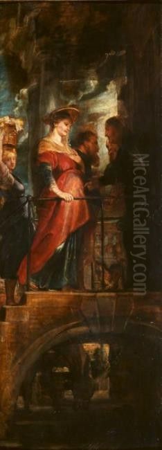 The Visitation Oil Painting by (studio of) Rubens, Peter Paul
