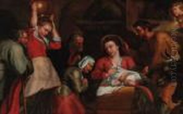 The Adoration Of The Shepherds Oil Painting by (studio of) Rubens, Peter Paul