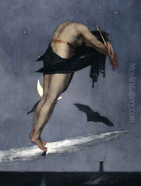 Night, from the Four Periods of the Day series, 1833 Oil Painting by David Scott