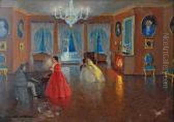 Lato W Nohant Oil Painting by Bronislawa Rychter-Janowska