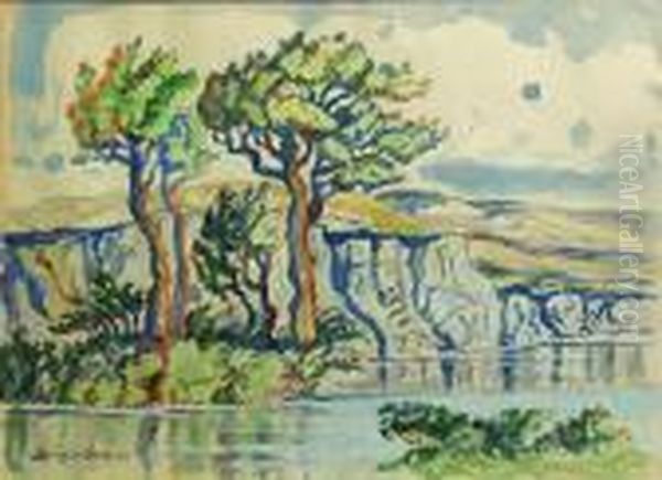 Mountain View Oil Painting by Sven Birger Sandzen