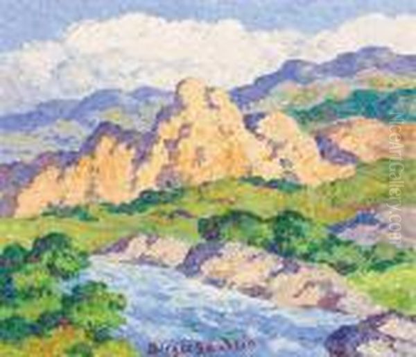 Colorado Stream Oil Painting by Sven Birger Sandzen