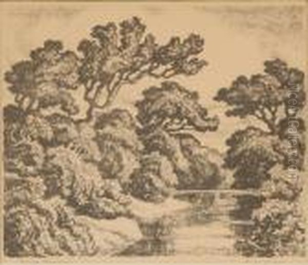 Summer Landscape Oil Painting by Sven Birger Sandzen