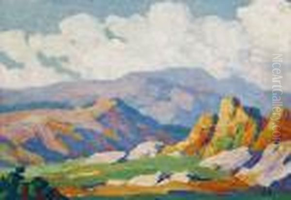 Garden Of The Gods Oil Painting by Sven Birger Sandzen