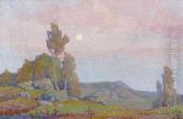 The Pale Moon Oil Painting by Sven Birger Sandzen