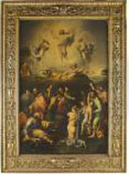The Transfiguration Oil Painting by Raphael (Raffaello Sanzio of Urbino)