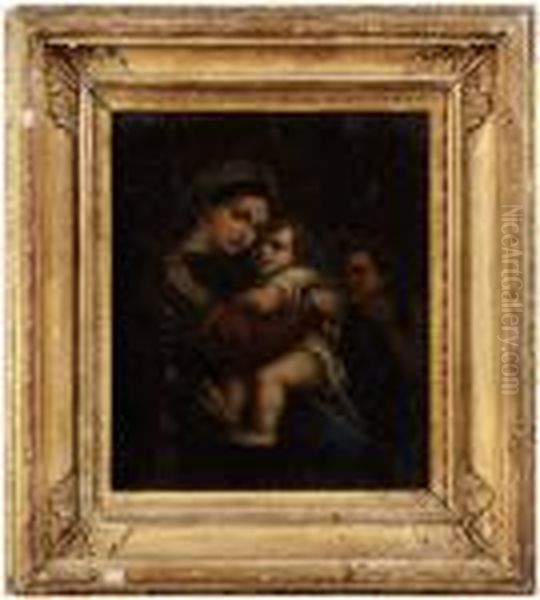 Madonna Della Sedia Oil Painting by Raphael (Raffaello Sanzio of Urbino)
