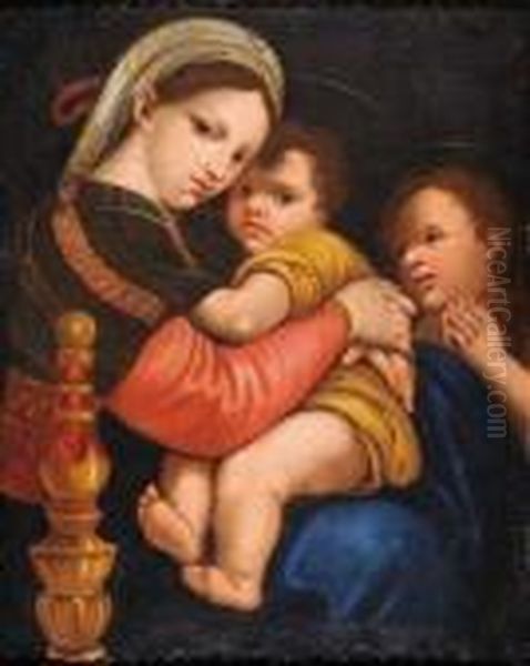 La Madone A La Chaise Oil Painting by Raphael
