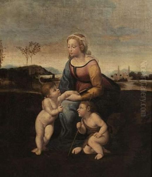 Femme Aux Amours. Oil Painting by Raphael