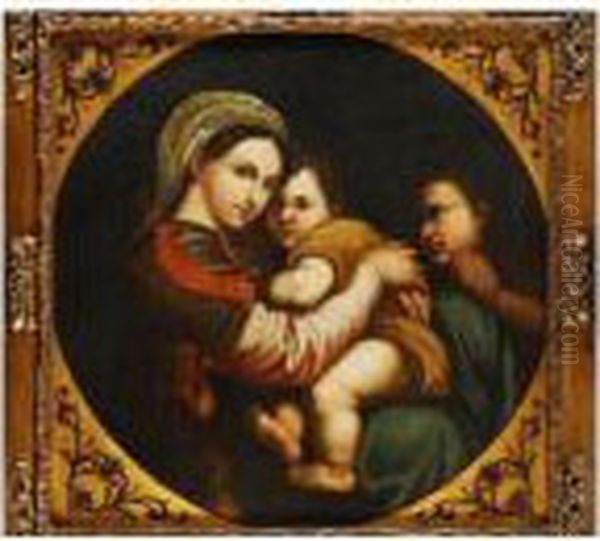 Virgen De La Silla Oil Painting by Raphael