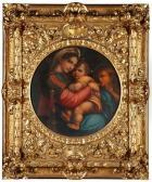 Madonna Della Sedia Oil Painting by Raphael (Raffaello Sanzio of Urbino)