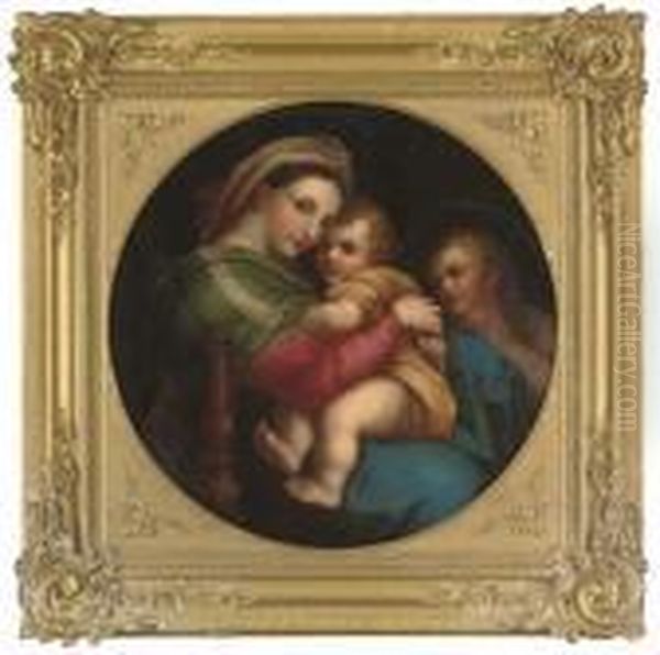 The Madonna Della Sedia Oil Painting by Raphael (Raffaello Sanzio of Urbino)