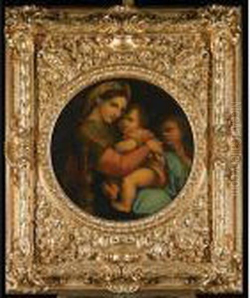 The Madonna Della Sedia Oil Painting by Raphael (Raffaello Sanzio of Urbino)