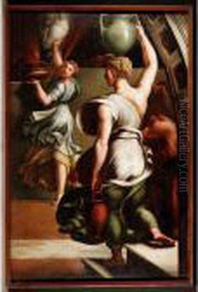 The Fire In The Borgo Oil Painting by Raphael