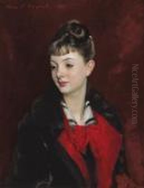 Mademoiselle Suzanne Poirson Oil Painting by John Singer Sargent