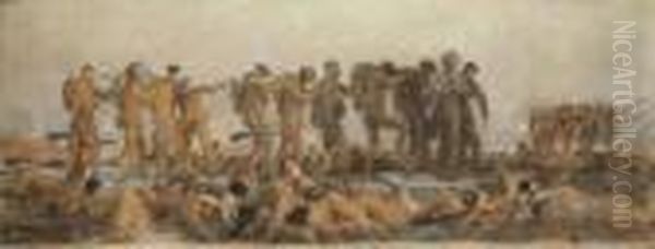 Gassed, An Oil Study Oil Painting by John Singer Sargent