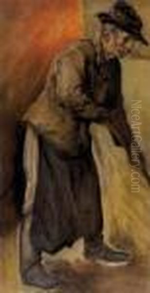 In Motion Oil Painting by Hugo Scheiber
